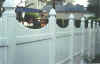 B9 Beautiful vinyl private fence with scallops